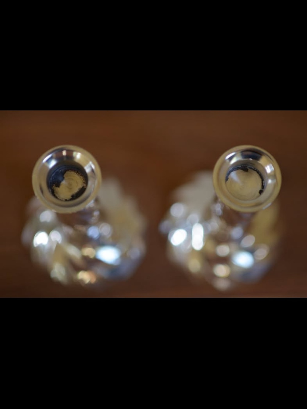 Silver Plated Swirl Candlesticks